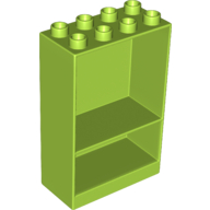 Lego Duplo Cabinet 2 x 4 x 5 / Lime