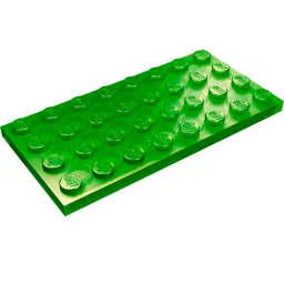 Plate 4 x 8 / Trans-Green