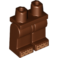 Lego Hips and Reddish Brown Legs with Nougat Toes Print / Reddish Brown