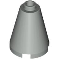 Lego Cone 2 x 2 x 2, Open Stud / Light Gray