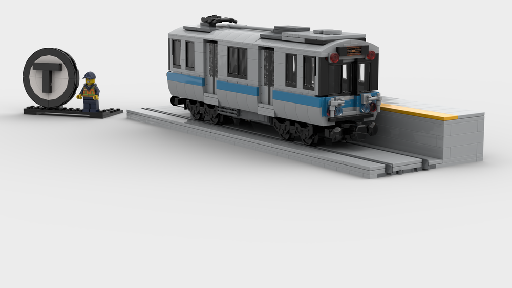 Lego MBTA Blue Line Subway Train