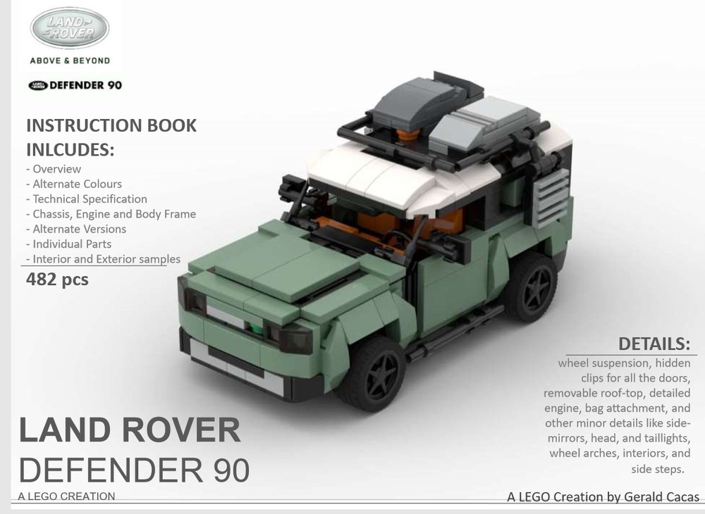 Lego Land Rover Defender 90, mini-version