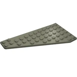 Wedge, Plate 7 x 12 Wing Right / Dark Gray