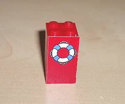 Brick 2 x 2 x 3 with Flotation Ring Pattern (Sticker) - Set 4178