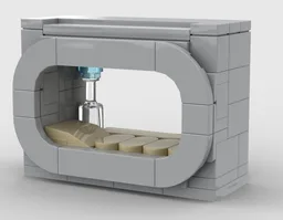 Imperial bunk bed (no back wall, 3 studs deep version)