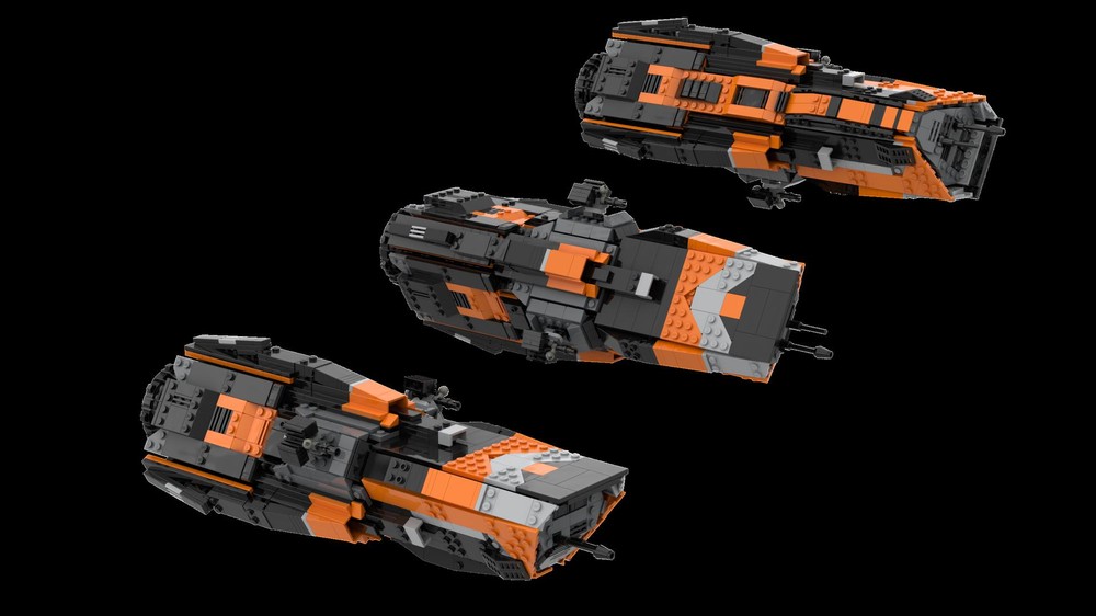 Lego The Expanse Morrigan Class 4 x Ships (MRCN Scipio Africanus, Avalanche, Chu Chulainn, FN Koto)