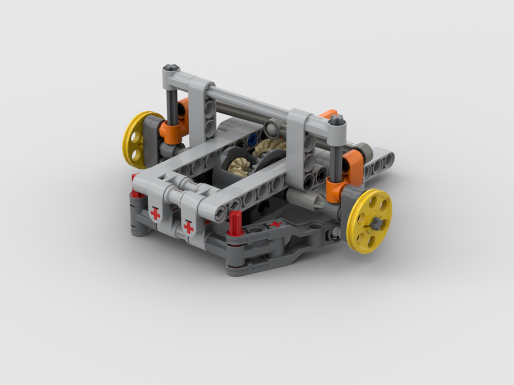 Lego Compact front wheel drive semi independent suspension (11 stud wide)