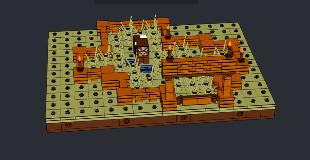 Lego Savanna animal pen 2