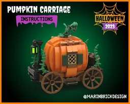 Pumpkin Carriage - Lego Spooky Halloween Moc