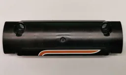 Technic, Panel Curved 11 x 3 with 2 Pin Holes with Orange and White Stripes Pattern Model Right Side (Sticker) - Set 9397