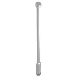 Antenna 6H without Stud Hole / Chrome Silver