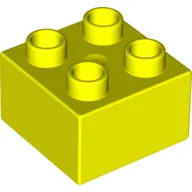 Duplo Brick 2 x 2 / Vibrant Yellow