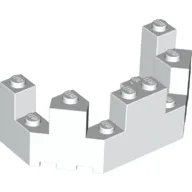 Castle Turret Top 4 x 8 x 2 1/3 / White