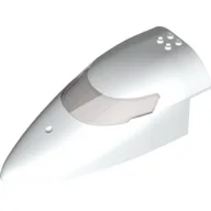 Aircraft Fuselage Curved Forward 8 x 16 x 5 with Trans-Brown Glass / White