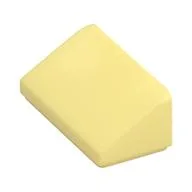 Brick Sloped 30° 1 x 2 x 2/3 / Bright Light Yellow
