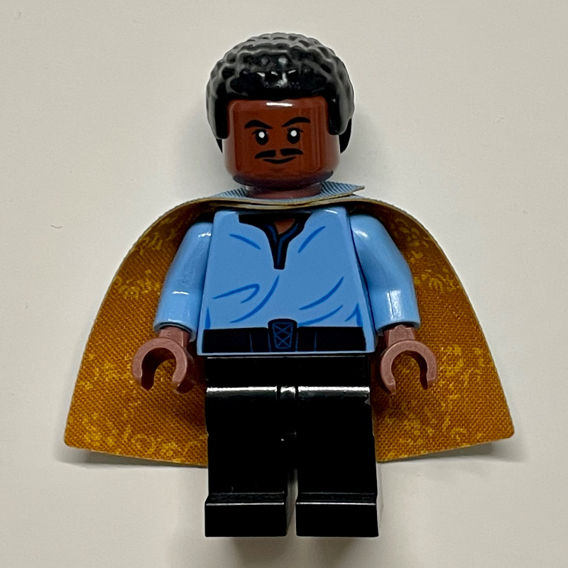 Lego Lando Calrissian, Sand Blue and Dark Orange Cape