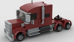 Dark Red medium roof american truck