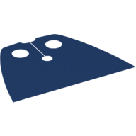 Lego Neckwear Cape, Standard, Very Short [Traditional Starched Fabric] / Dark Blue