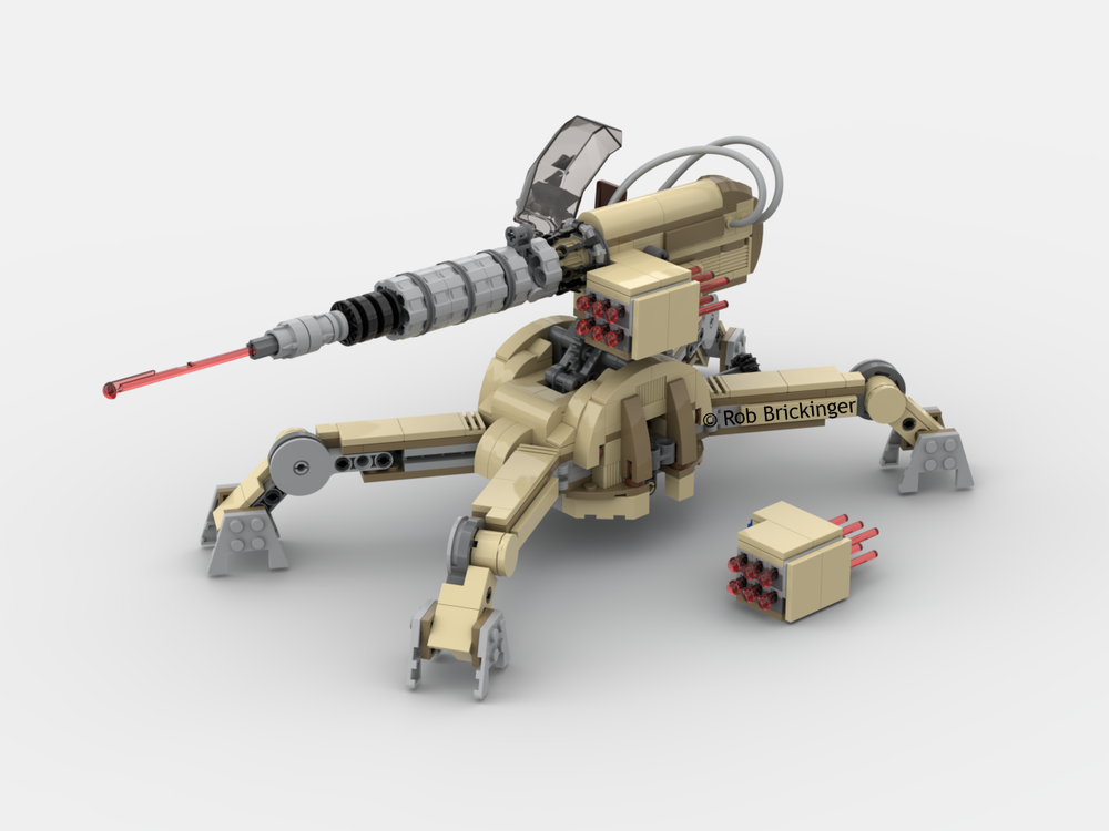 Lego AV-7.2 Antivehicle Cannon Desert edition