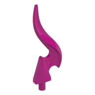 Lego Wave / Flame Rounded Single with Pin / Magenta