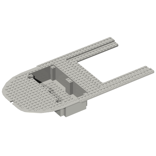 Lego Boat Deck 20 x 40 x 7 / Light Bluish Gray