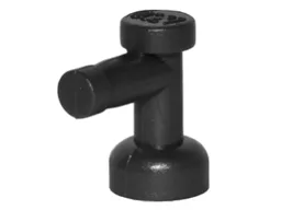 Tap 1 x 1 without Hole in Spout / Black