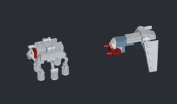 Mini star warsDropship with At-Te