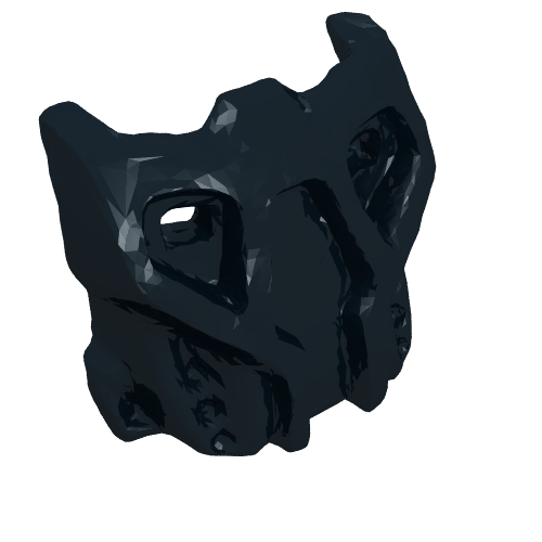 Lego Large Figure Mask Holder Krana 3 x 4 / Black