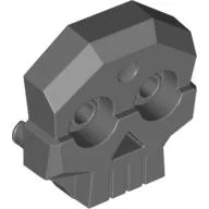 Skull 1 x 4 x 3 Relief with Two Pins / Dark Bluish Gray