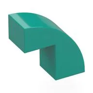 Brick Curved 1 x 2 x 1 2/3 with 1 Cutout / Dark Turquoise