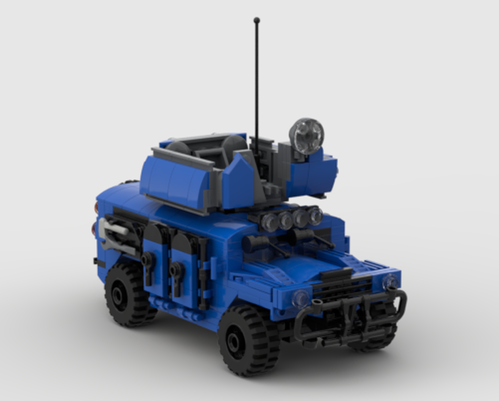 Lego "Pack Leader MK2" Hmmwv/Hummer variant with 50. turret mount (rotating)
