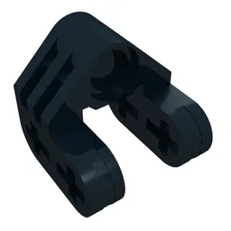 Technic Axle and Pin Connector Perpendicular Split / Black