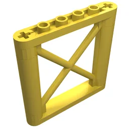 Support 1 x 6 x 5 Girder Rectangular / Yellow