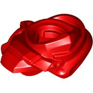 Lego Minifig Neckwear Shoulder Guard with Hood and Katana Holder / Red