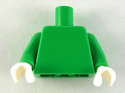 Torso Plain / Bright Green Arms / White Hands