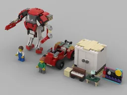 Moving Truck and Mech Suit