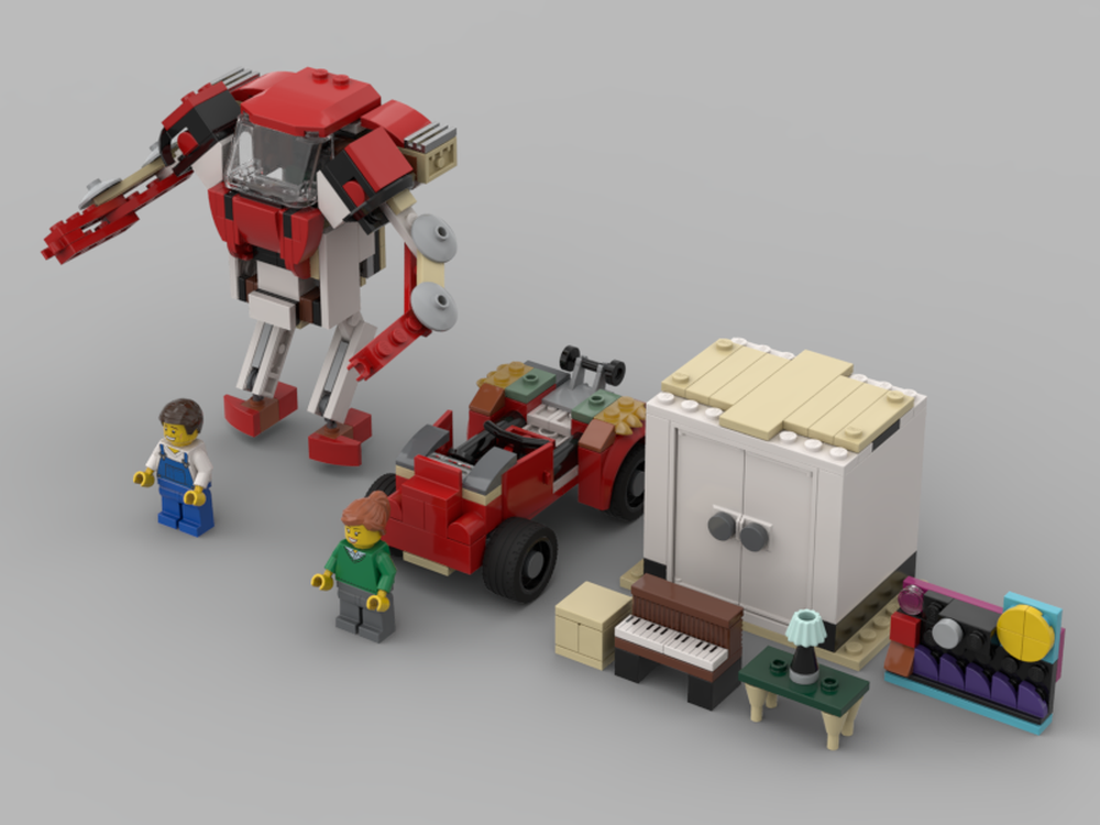 Lego Moving Truck and Mech Suit