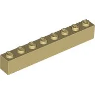 Brick 1 x 8 / Tan