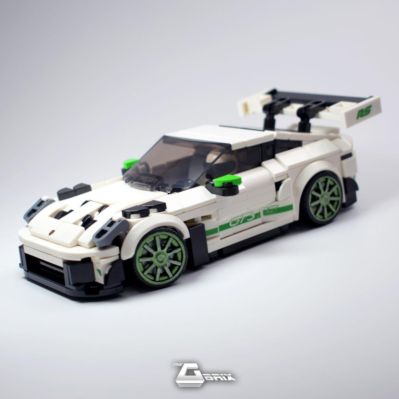 Lego Porsche 911 (992) GT3 RS - LBG/Red/White/Yellow