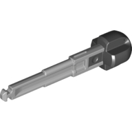 Lego Projectile, Arrow with Shaft, Hollow Black Rubber End / Light Bluish Gray