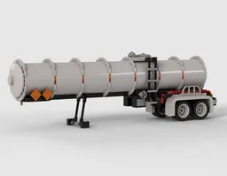 Tanker Trailer for Truck with CAT Diesel Engine in Redtones