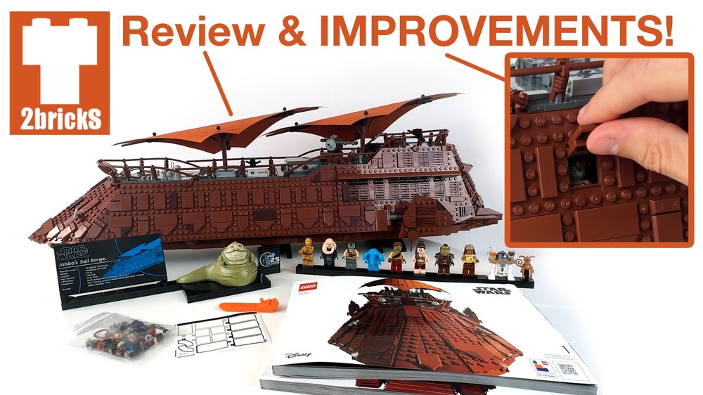 Lego Upgrades to 75397 Jabba's Sail Barge! (Watch video!)