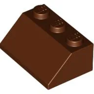 Brick Sloped 45° 2 x 3 / Reddish Brown