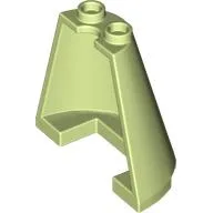Cone Half 2 x 4 x 3 / Yellowish Green