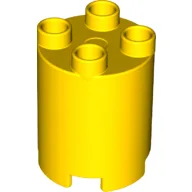 Duplo Brick Round 2 x 2 x 2 / Yellow