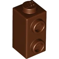 Brick Special 1 x 1 x 1 2/3 with Studs on 1 Side / Reddish Brown