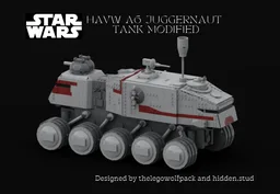 Modified HAVw A6 juggernaut tank brickbuilt wheels