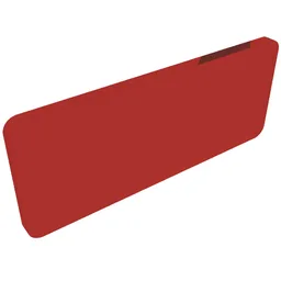Glass for Panel 3 x 6 x 6 with Window / Trans-Red