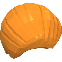 Hair Combed Back / Orange