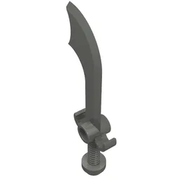 Weapon Sword / Scimitar / Dark Bluish Gray